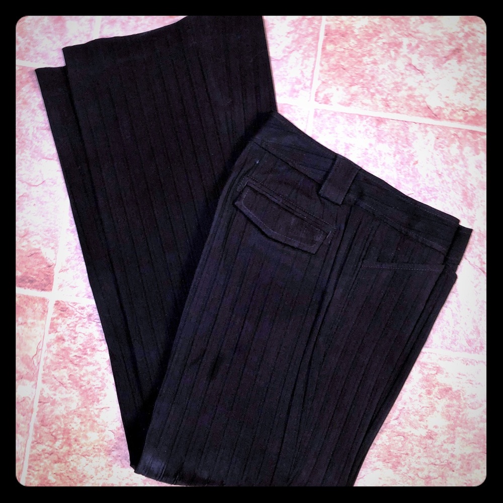 Express black textured dress pants
